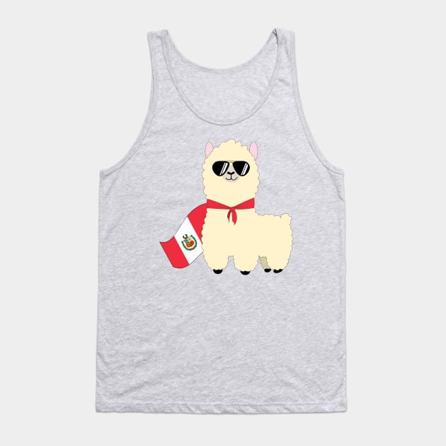 Peruvian Llama Tank Top by bobbuel